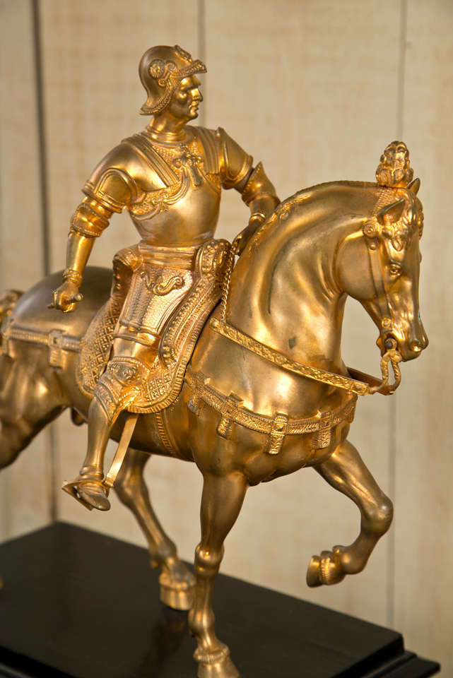 Gilt Bronze Statue of Bartolommeo Colleoni 2