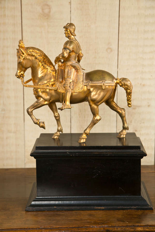 Gilt Bronze Statue of Bartolommeo Colleoni 3