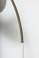White Gooseneck Floor Lamp by Laurel 1