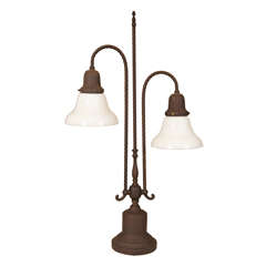 American 2 Arm Lamp with old Shades
