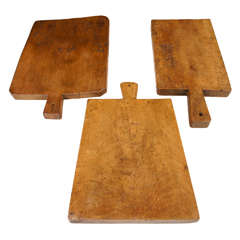 Antique 3 English Cutting Boards