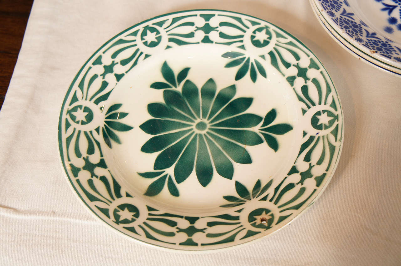 Vintage 1930 Stencil Plates and Bowls For Sale at 1stDibs 1930s