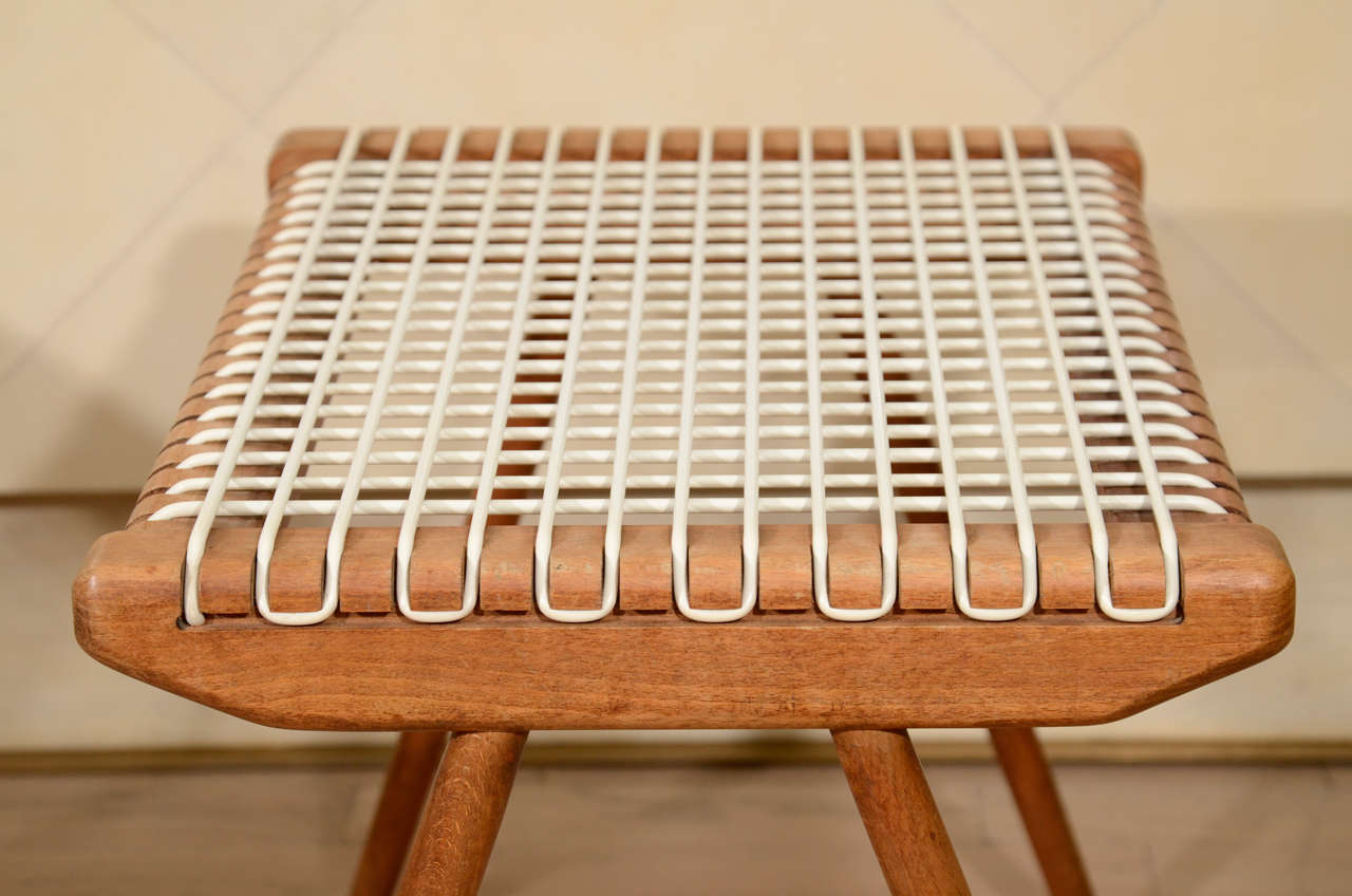 Louis Sognot Woven Benches For Sale 4