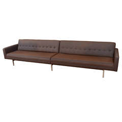 George Nelson armless sofa with table, mfg. Herman Miller