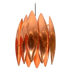 Copper Kastor Pendant by Jo Hammerborg for Fog & Mørup