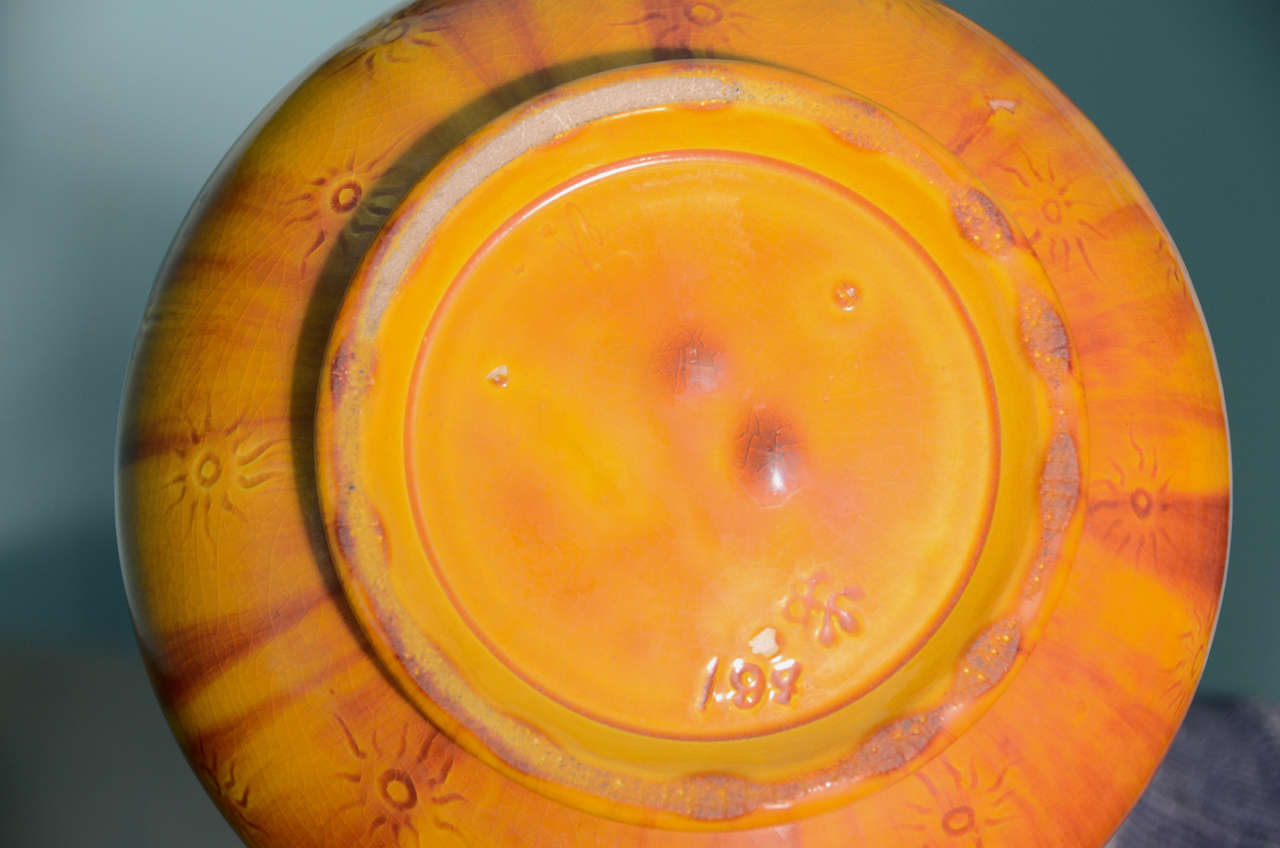 Burmantofts Yellow Glaze Vase, English 19th Century For Sale 1