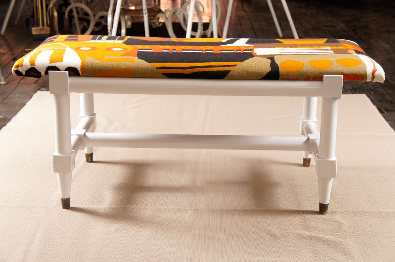 White Lacquered Bench