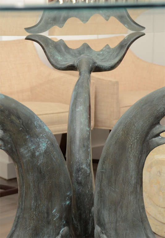 Patenaed Iron Base Dolphin Table 1