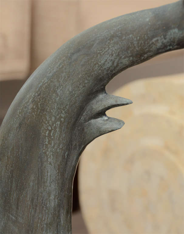 Patenaed Iron Base Dolphin Table 2