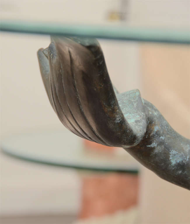 Patenaed Iron Base Dolphin Table 3