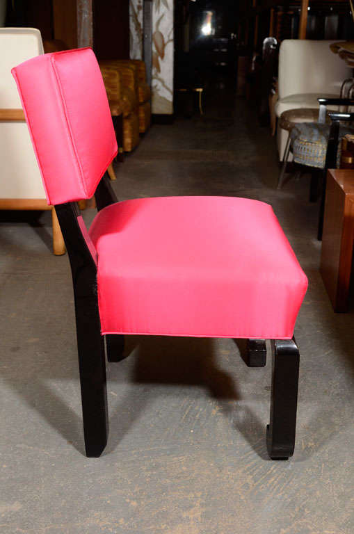 Pair of Chinese Modern occasional chairs by James Mont 1