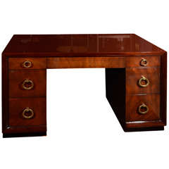 Mahogany desk by Robsjohn-Gibbings for Widdicomb