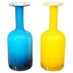 Glass Vases by Holmegaard