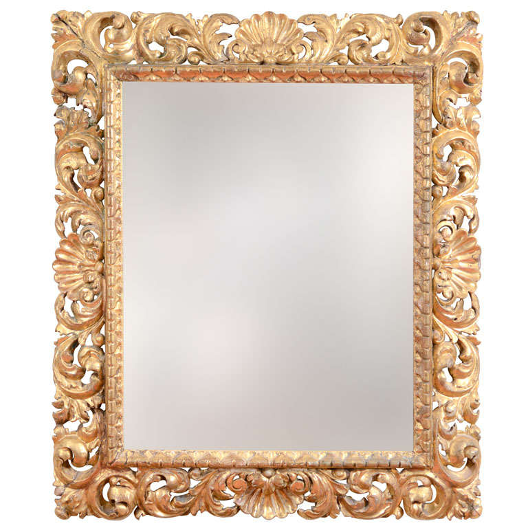 Large Giltwood Frame with Mirror