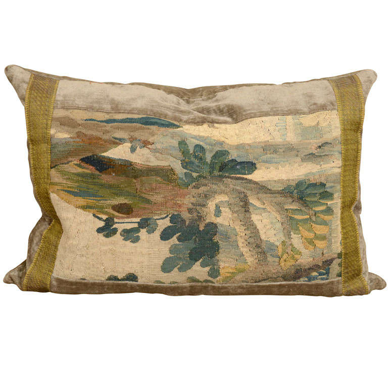 Flemish tapestry cushion at 1stdibs
