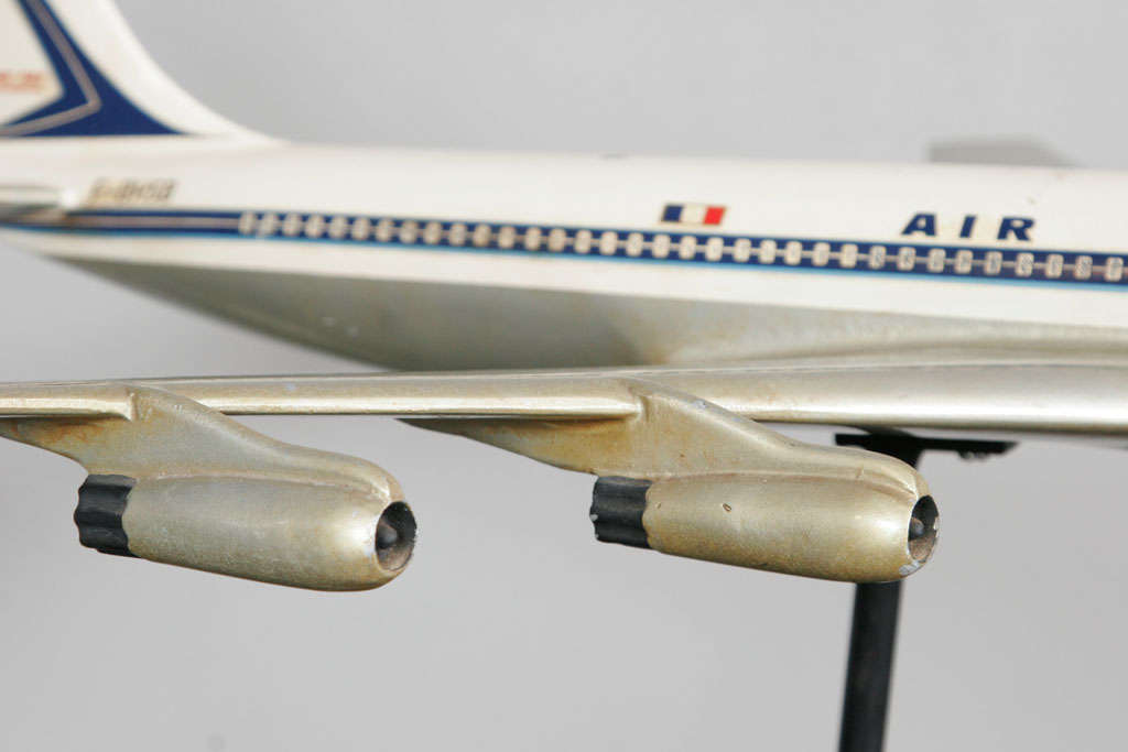 Aluminum Original Air France Boeing 707 Model Aeroplane 1960s For Sale