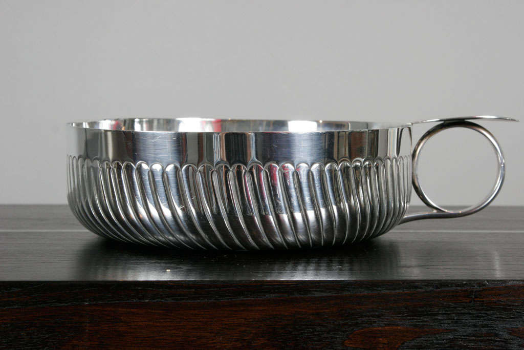 Massive, Over Size Silver Plated Tastevin/Tasse De Degustation In Good Condition In London, GB