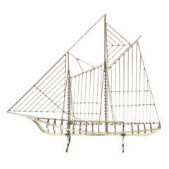 Curtis Jere Brass Boat