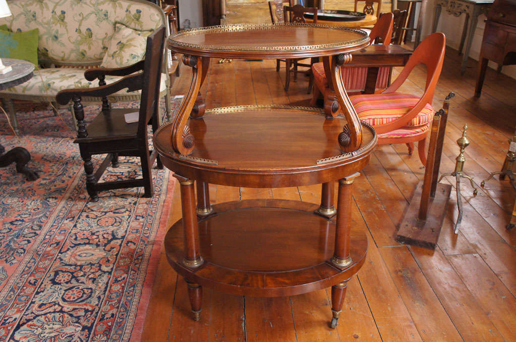 English Regency Mahogany Etagere