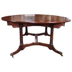 Regency Mahogany Drop-Leaf Dining Table