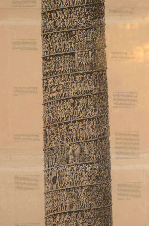 18th Century Piranesi Etching of the Column of Marcus Aurelius 1