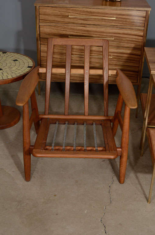 Mid-20th Century Pair Of Hans Wegner Oak Cigar Lounge Chairs