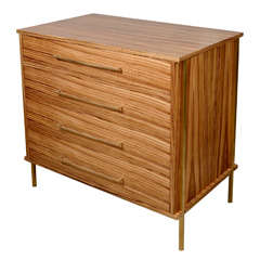 reGeneration Zebra wood dresser with brass details