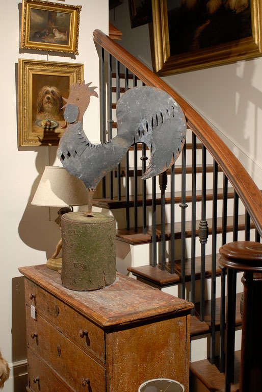 Large Zinc Rooster