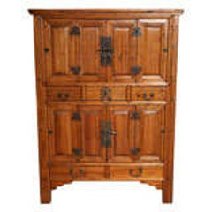 Large Late 19th Century Pine Cabinet With Original Butterfly Hardware From China 2