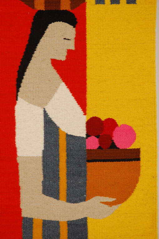 Mid-20th Century “Campesina” Tapestry by Evelyn Ackerman