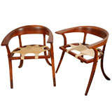 Antique Pair of Capitan Chairs by Arthur "Espenet" Carpenter