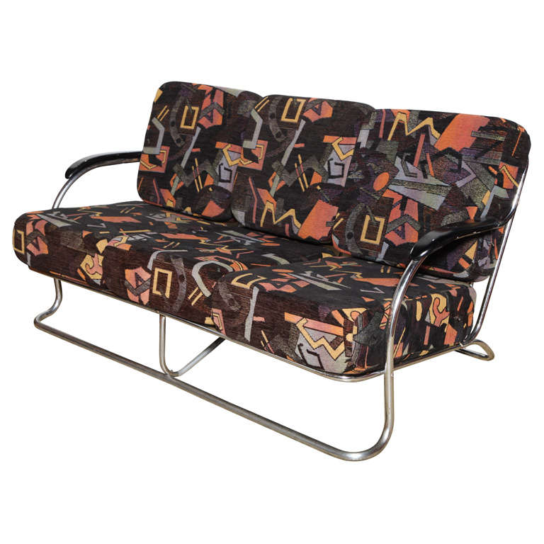 Art Deco Chrome Sofa