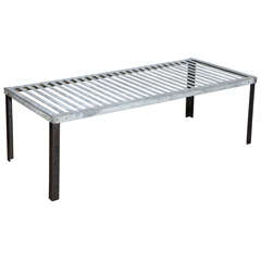 Zinc Plate And Iron Bench Or Coffee Table