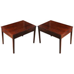 pair of Bruksbo Rosewood End Tables