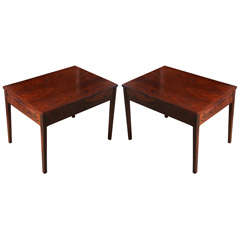 pair of Bruksbo Rosewood End Tables
