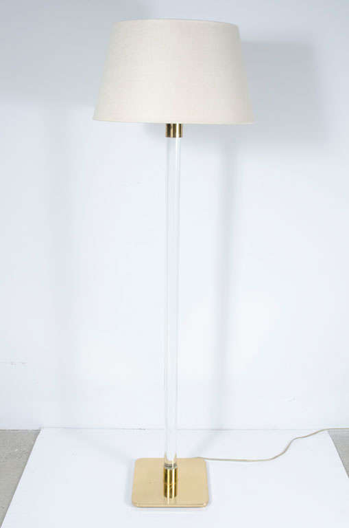 A chic floor lamp with 1 1/2