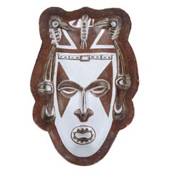Ceramic 'Tribal' Mask by Società Anonima Ceramiche Zaccagnini