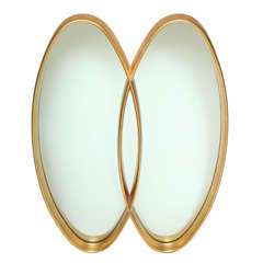 An American Mirror With Gilt and Resin Frame