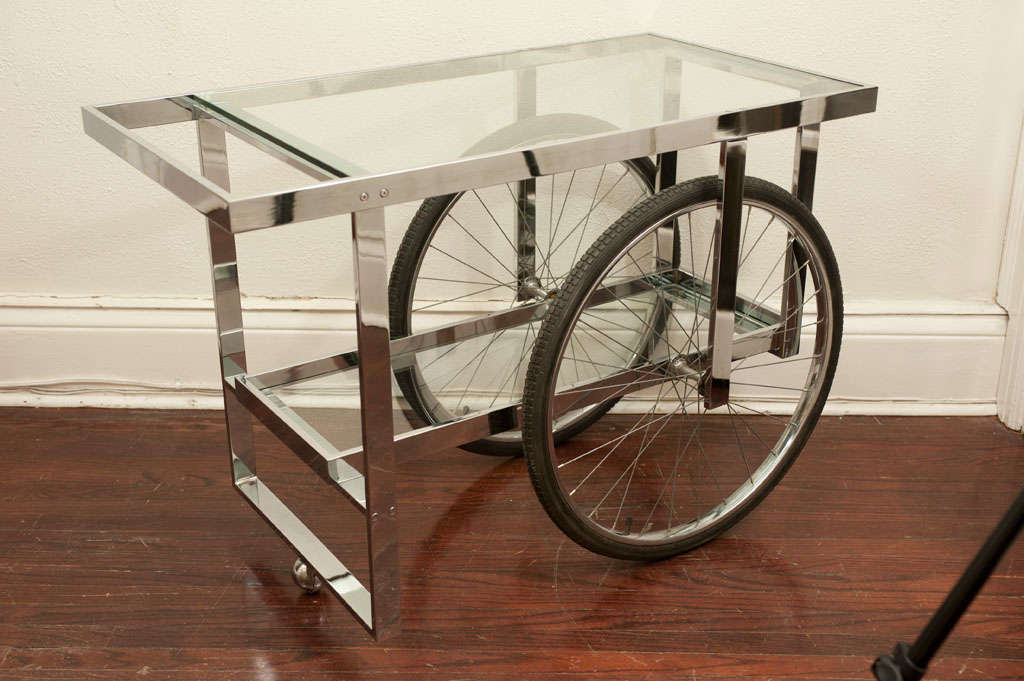 Italian Chrome Bar Cart