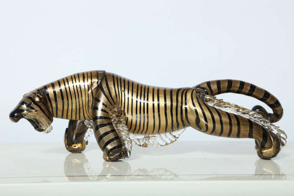 Italian Vintage Chenese Murano glass tiger