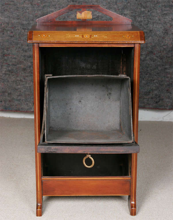 A coal Cupboard Purdonium in the Art Nouveau style. For Sale 5