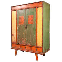 Antique Chinese Pantry Cupboard 