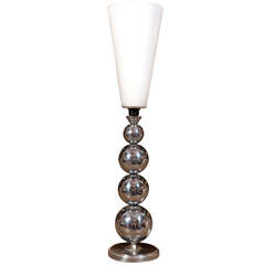 French Art Deco uplight table lamp