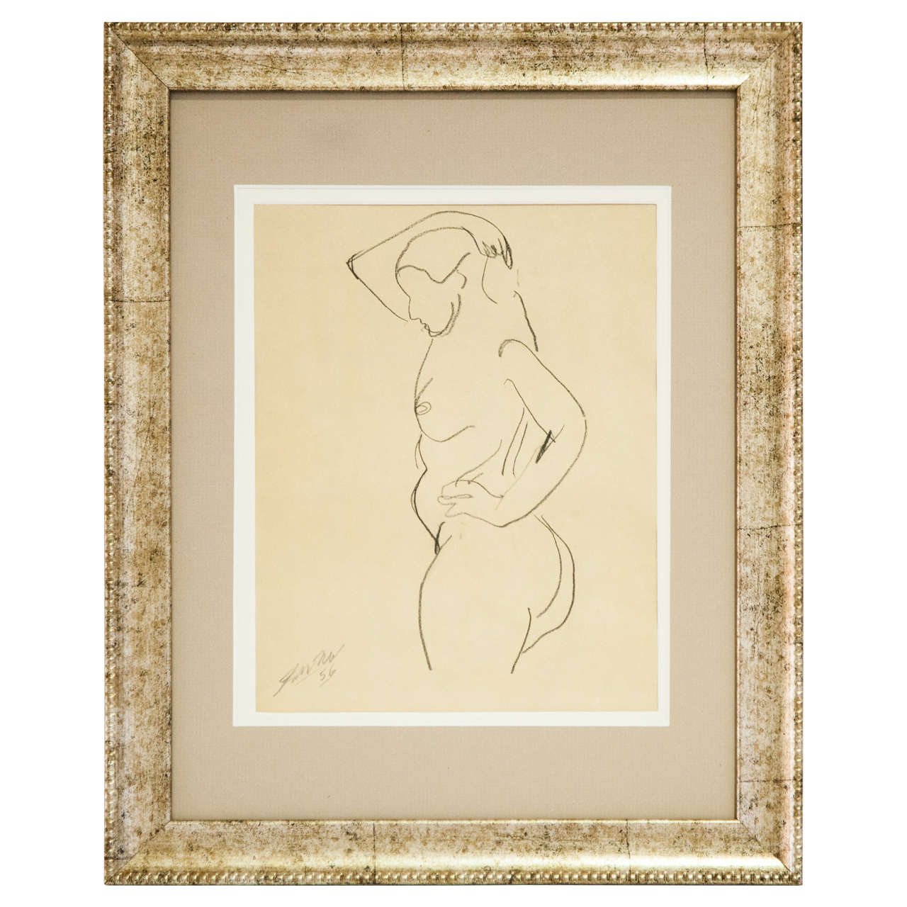 Nude Drawing, 1956