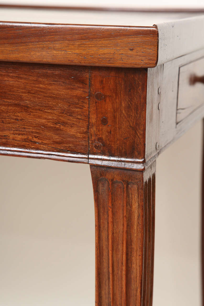 19th Century French Walnut Desk and Backgammon Game Table circa 1810