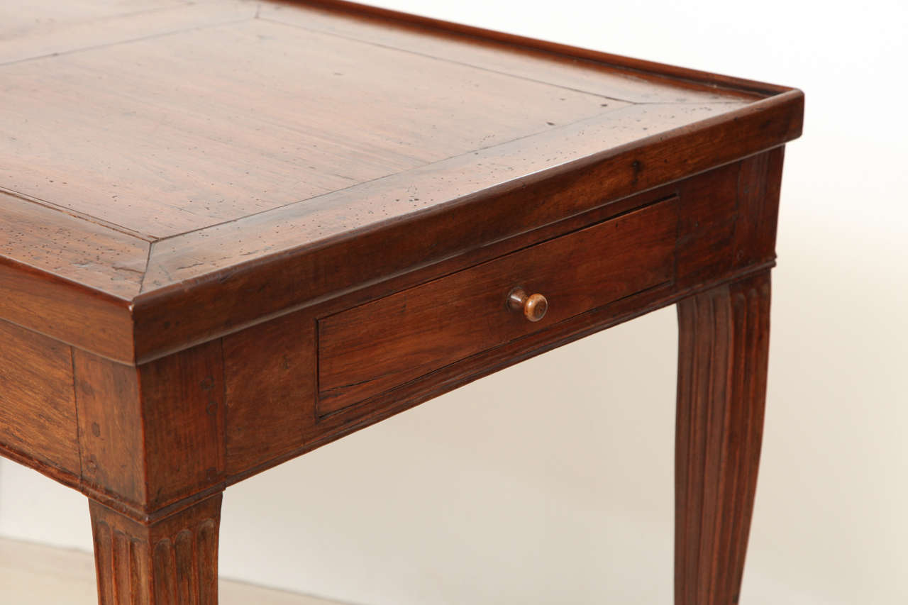 French Walnut Desk and Backgammon Game Table circa 1810 1