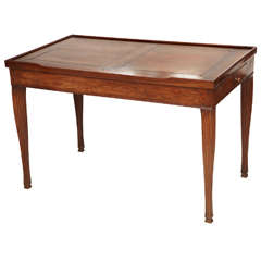 French Walnut Desk and Backgammon Game Table circa 1810