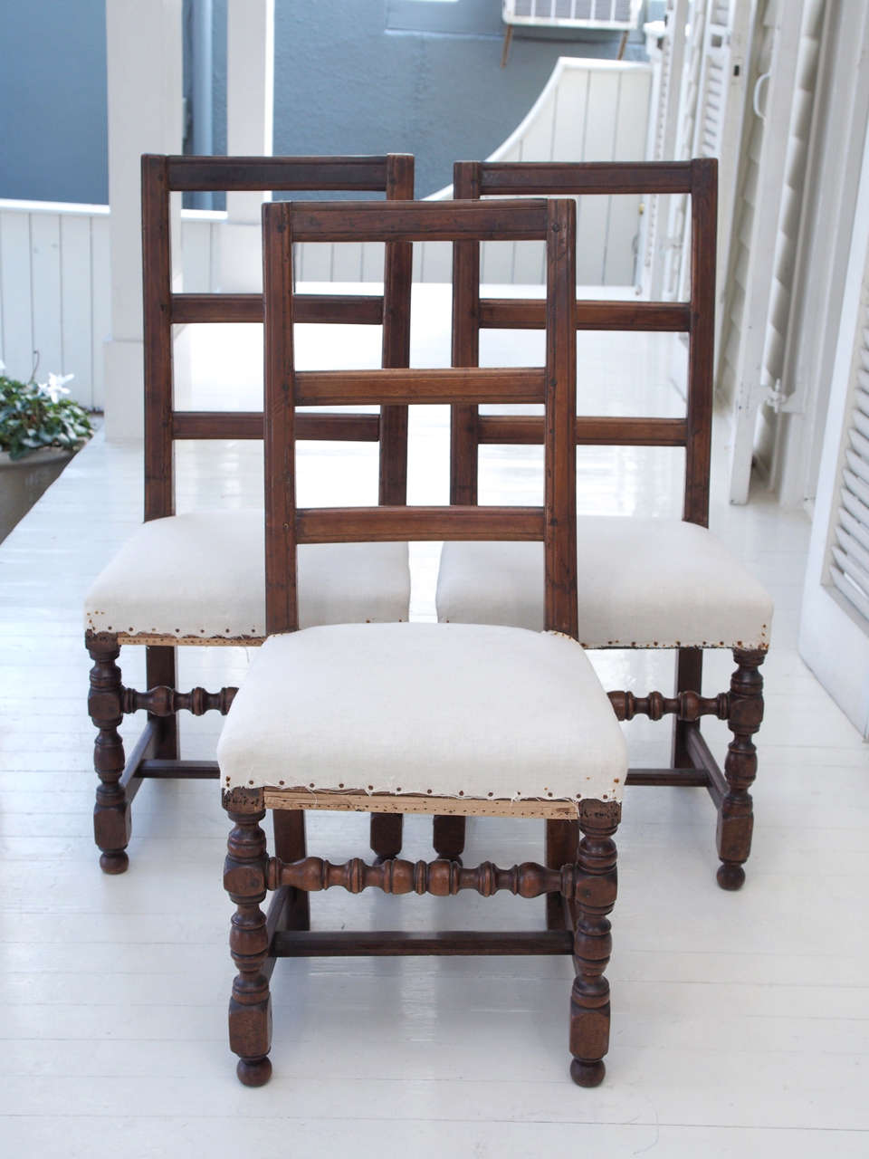 Set of Six 18th Century Walnut Dining Chairs