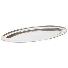Vintage Oval Mappin and Webb London and Sheffield Silver Tray