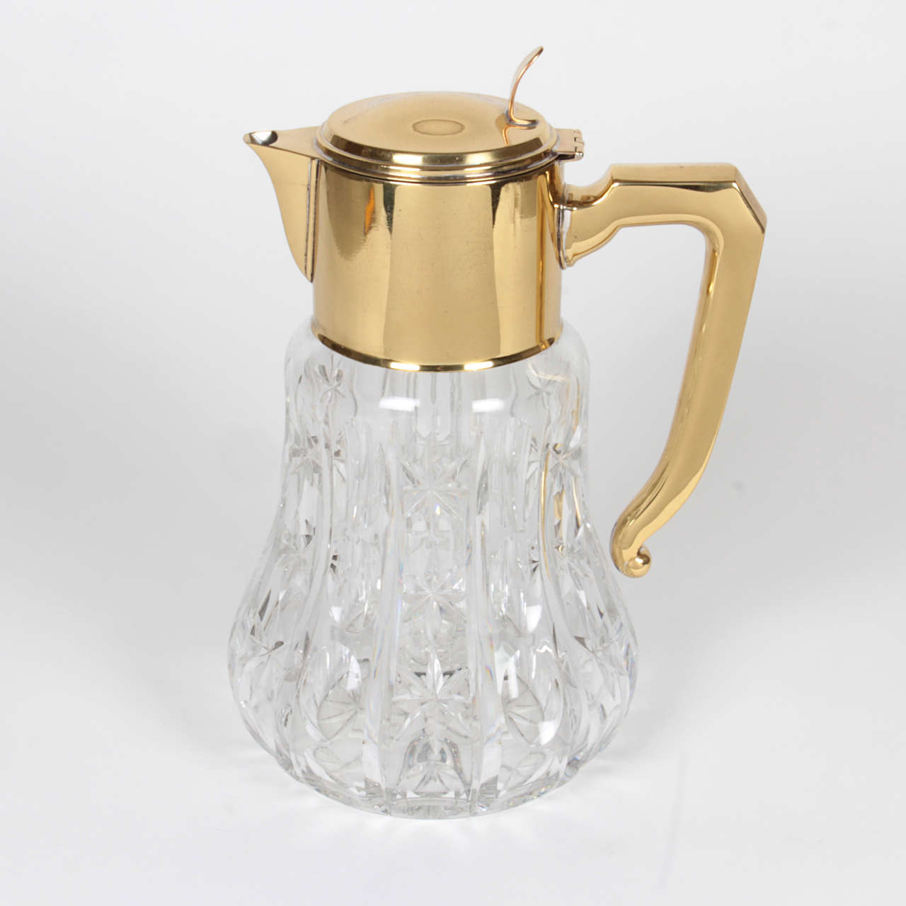 20th Century 1930s Vintage English Pitcher with Ice Insert